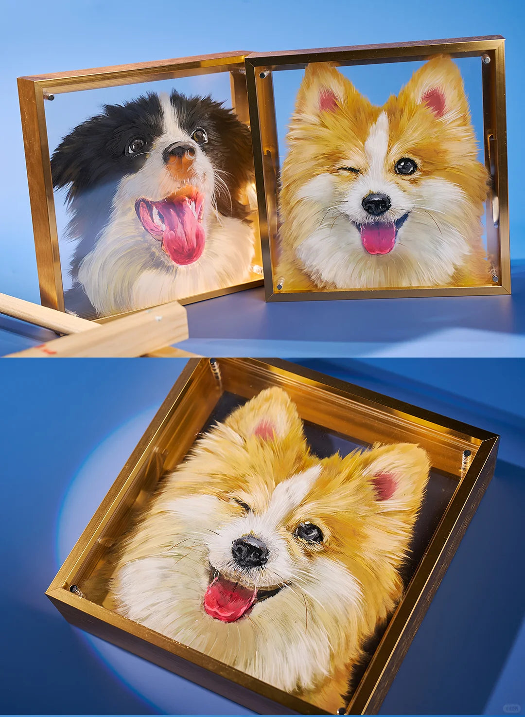 Dimension Series: Multi-Layered 3D Acrylic Pet Portrait - Premium Modern Gift Edition