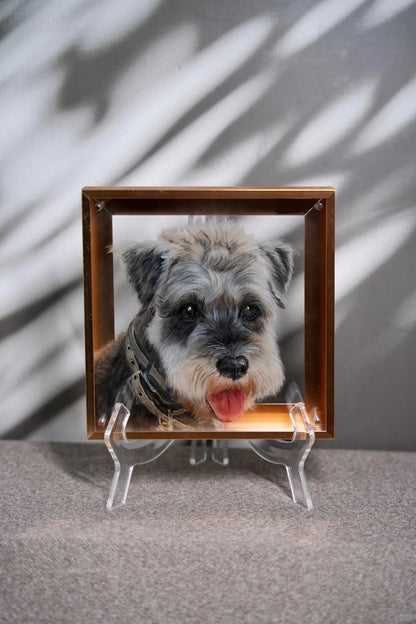 Dimension Series: Multi-Layered 3D Acrylic Pet Portrait - Premium Modern Gift Edition