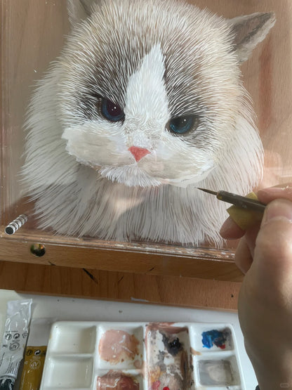 Dimension Series: Multi-Layered 3D Acrylic Pet Portrait - Premium Modern Gift Edition