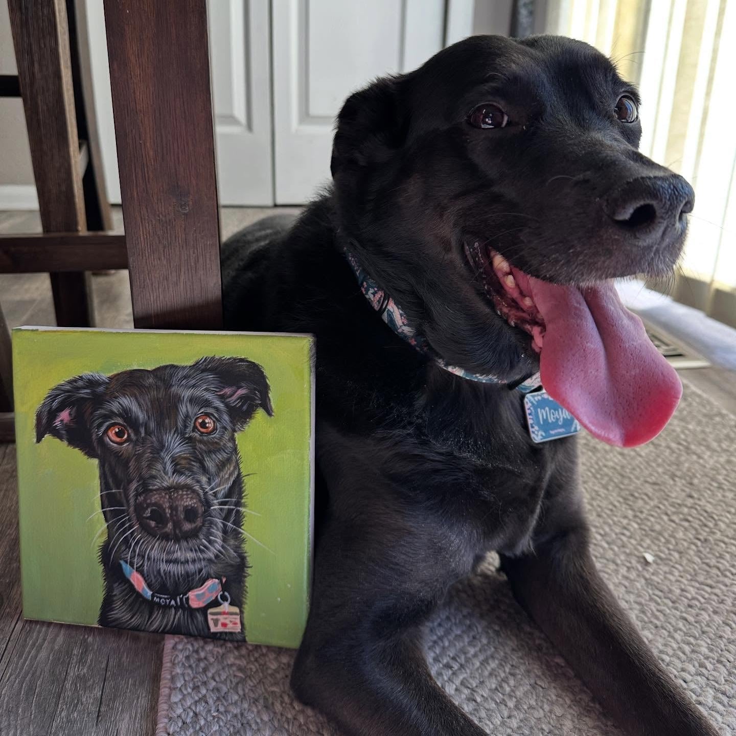 Premium Acrylic|Hand-Painted Realistic Oil Pet Portrait Custom