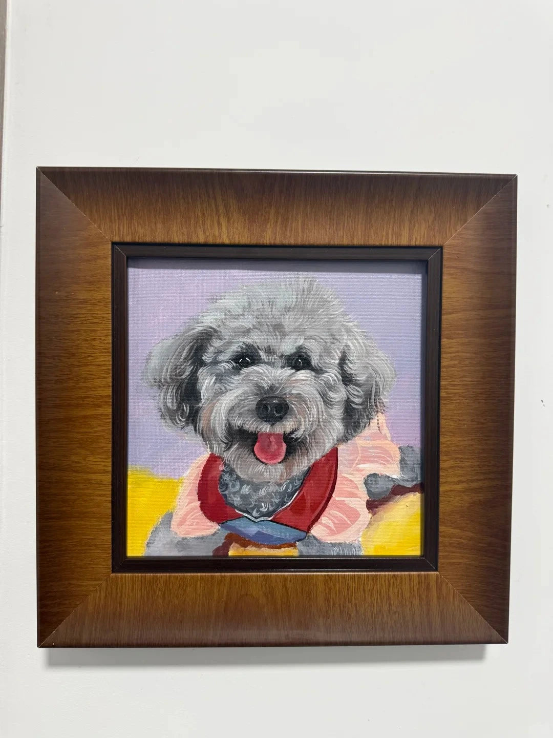 Classic Acrylic|Hand-Painted Realistic Oil Pet Portrait Custom