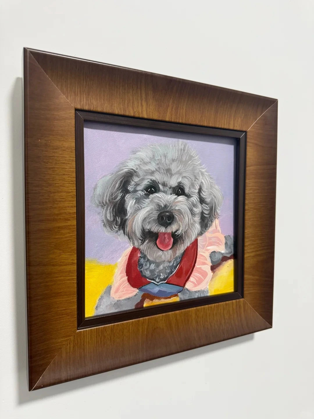 Classic Acrylic|Hand-Painted Realistic Oil Pet Portrait Custom