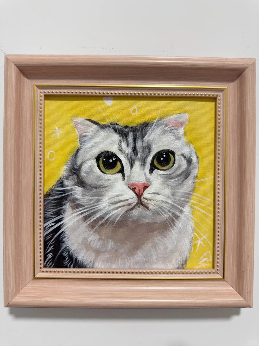 Classic Acrylic|Hand-Painted Realistic Oil Pet Portrait Custom