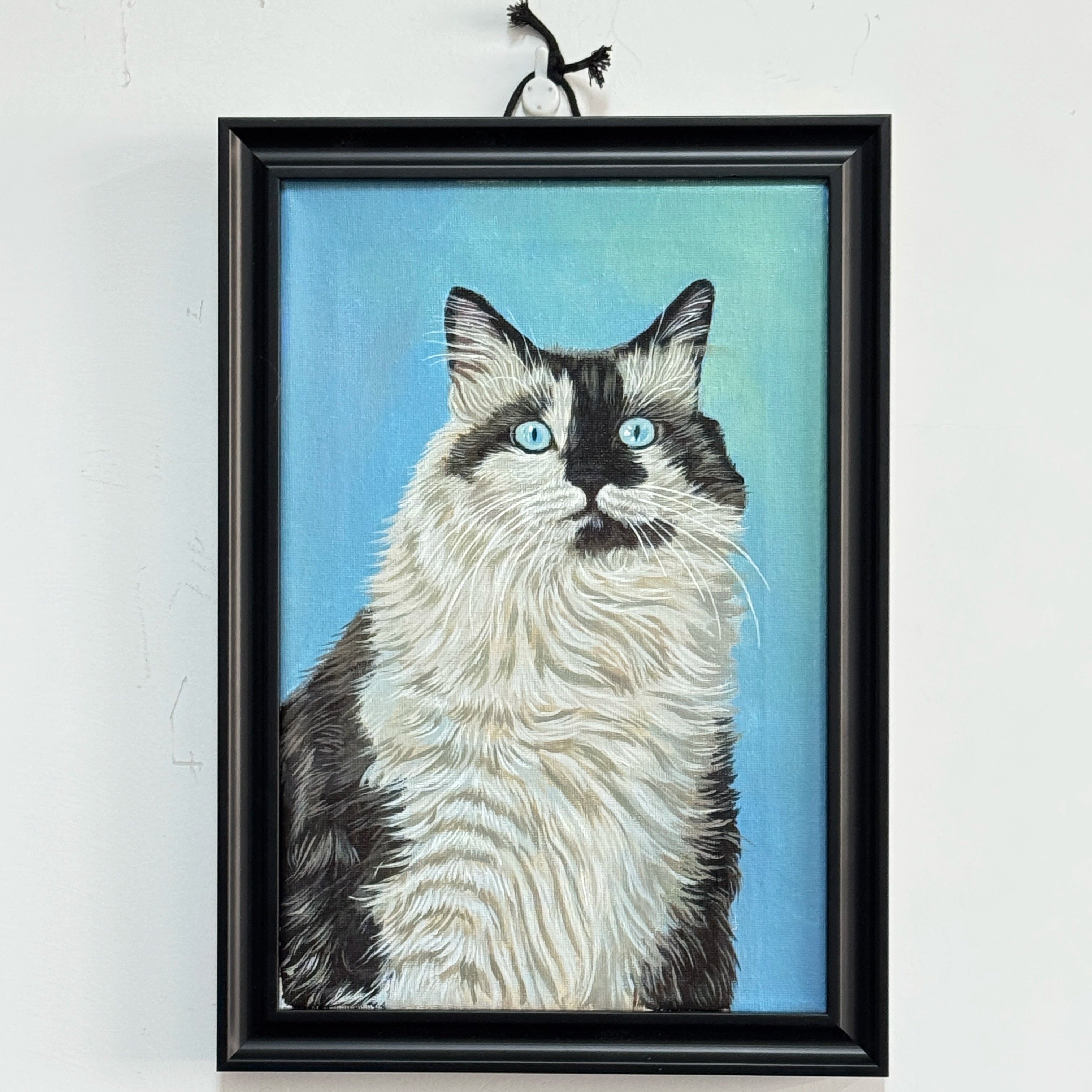 Hand-Painted Pet Portrait For Wall Decor
