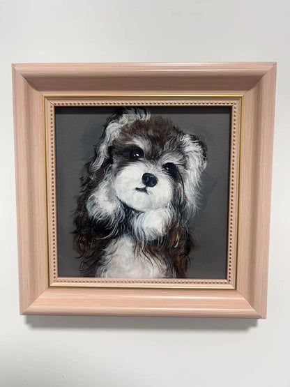 Classic Acrylic|Hand-Painted Realistic Oil Pet Portrait Custom